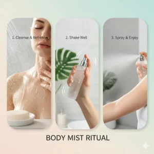 Cách dùng body mist